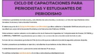 Ciclo de Capacitaciones para Periodistas y Estudiantes de Periodismo